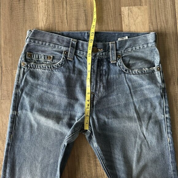 True Religion men’s Logan Relaxed Taper Size 31 Medium Wash Straight Leg - Picture 4 of 13